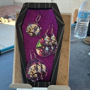 Nightmare before Christmas Necklace and earrings